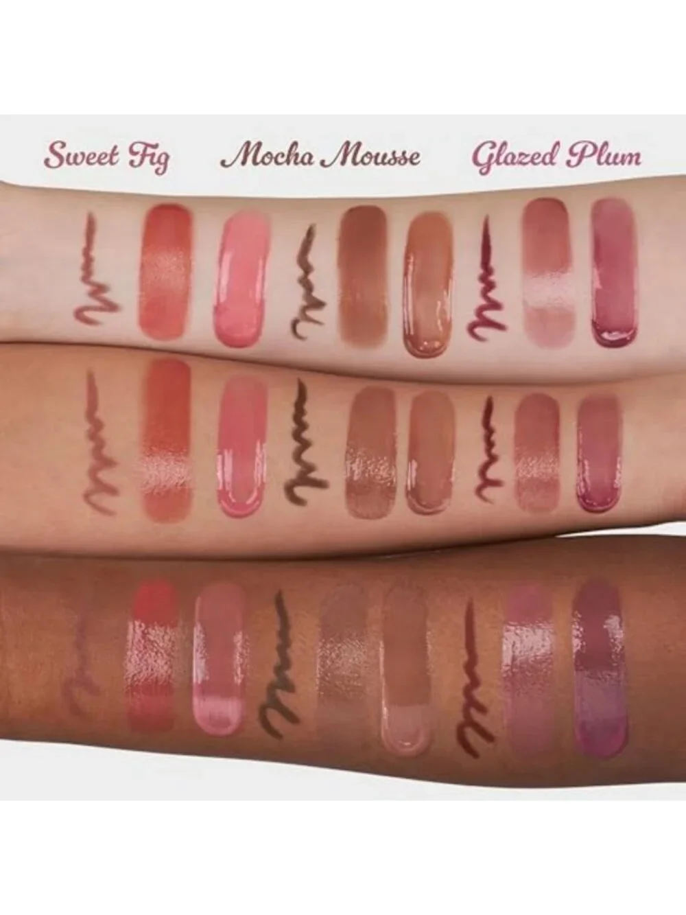 Plumping Lip Kit Trio | 3-Step Volume Hack Set | Glazed Plum Lip Gloss & Balm